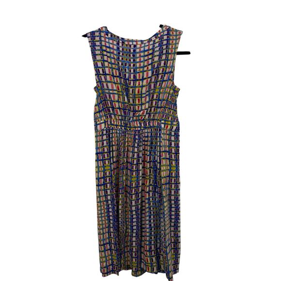 Plenty Tracy Reece Sleeveless Dress size 4 Colorful Hand Batik Pattern Pockets - Picture 2 of 11